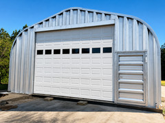 30x42x14 Engineered Steel Building Kit | DuroSPAN Clear-Span Arch with End Walls