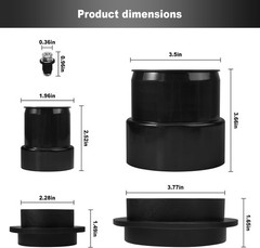 RV Universal Black Waste Water/Holding Tank Installation Fittings Kit,…