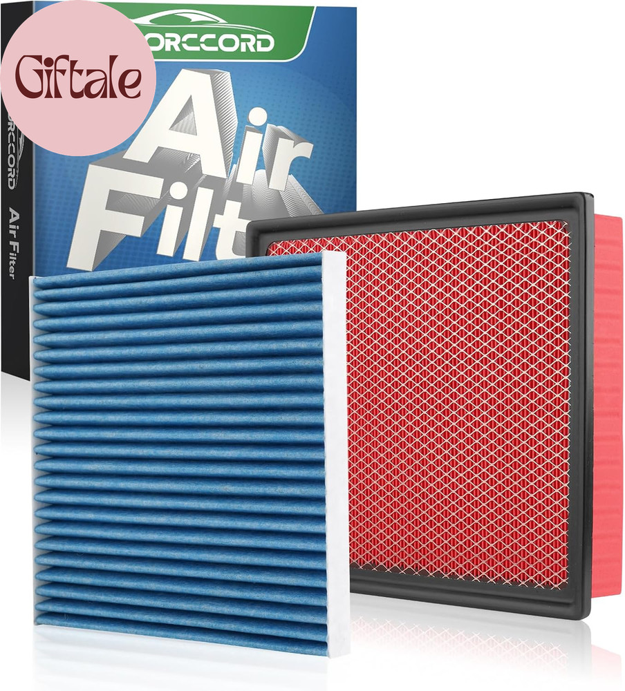 Cabin & Engine Air Filter Fit for Toyota Tacoma V6 2016-2023 Activated Carbon Ca
