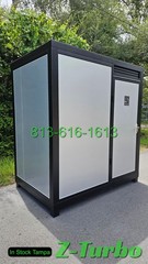 New Economical Steel Frame Semi-permanent Portable Shower Toilet Combo Bathroom