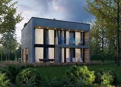 2690 SQ.FT ECO SOLID TIMBER AIRTIGHT PANEL HOUSE KIT. MASS WOOD CLT HOME, PREFAB