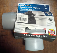Easy Slip Elbow Fitting and 4-in-1 Adapter for RV Sewer Hose Brand New