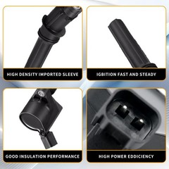 8Pcs DG508 Ignition Coil Pack and SP479 Iridium Spark Plug Compatible with Fo…