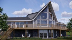 The Yellowstone wood shell CBI Kit Home Pre-panelized del. FREE anywhere USA!!!!