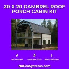 ARIZONA FIRE RESISTANT 30 X 30 GALVANIZED STEEL CABIN KIT