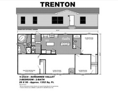 2023 Live Oak TRENTON Mobile Home 3BR/2BA 28×56-All Southeast States-45 Days!