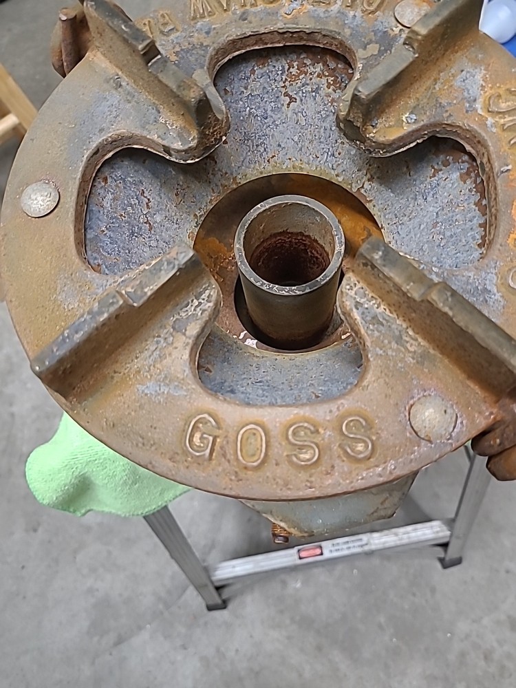 Vintage Goss Gas Lead Melter for old Bell System ,Glenshaw PA.