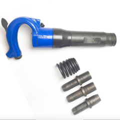 Set of Pneumatic Hot Riveting Tools for Two Materials Joined At Specific Points