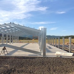 CUSTOM PREFAB KENNEL BUILDINGKITS WITH 2 DOG RUNS 30 x 100 x 10 / 2 dog runs