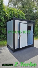New Economical Steel Frame Semi-permanent Portable Shower Toilet Combo Bathroom
