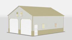 2 Car Garage 24X30X12 Fully Insulated, Upgrades, Gutters available some areas