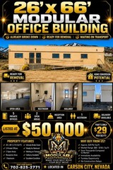 Doublewide Modular Building Portable Office Trailer Mobile Home Carson City, NV