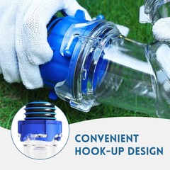 DUMPMAN RV Wye Sewer Hose Adapter, Hoses Y wye adapter, Transparent