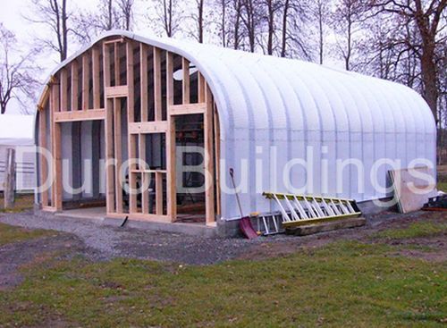 20x30x16 DuroSPAN Stee Straight Wall DIY Arch Building Open Ends Factory DiRECT