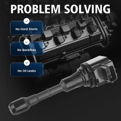 Set of 6 Ignition Coil Pack and 6 Iridium Spark Plug Compatible with Nissan F…