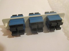 AFL Telecom Duplex SC LGX(118) FIBER Adapter Plate SIX SM CERAMIC DUPLEX ADA 10!