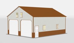 2 Car Garage 24X30X12 Fully Insulated, Upgrades, Gutters available some areas
