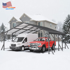 20X20 FT Metal Carport Updated Roof & Enhanced Base Heavy Duty Carport Garage