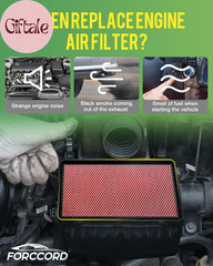 Cabin & Engine Air Filter Fit for Toyota Tacoma V6 2016-2023 Activated Carbon Ca