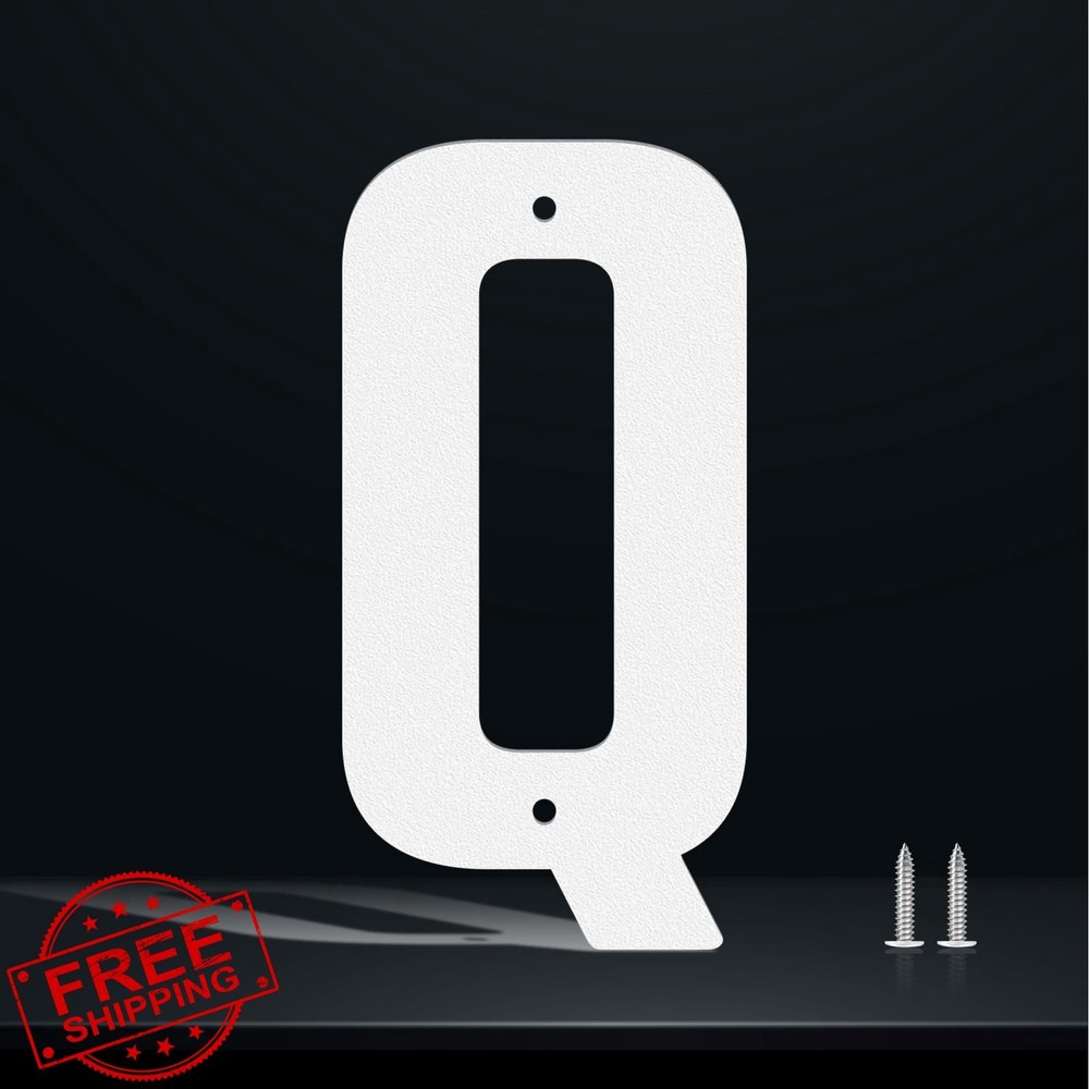 Hounahha 5″ White Q House Number