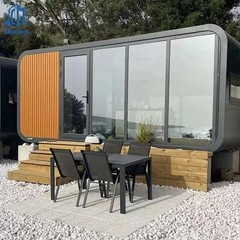 Apple Cabin Pod House Modular Glamping Unit Round Window Vacation Cabin