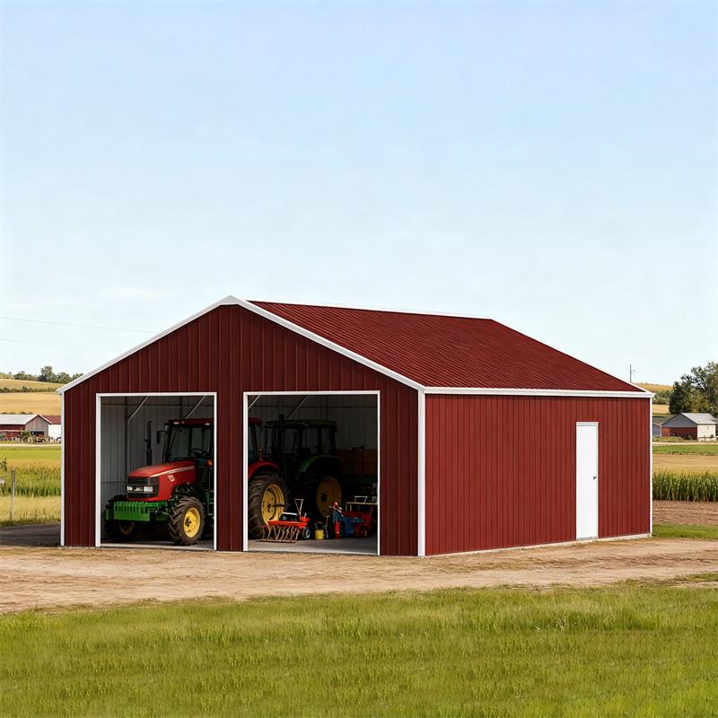 33′ x 25′ x 14′ Outdoor Storage Shed Reinforced Steel Structure Barn Car Garage