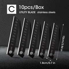 Retractable Utility Knife Multi-Function Opener Stainless Steel Blades – AUS