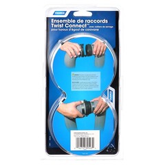 RV Sewer Hose Twist Connect Kit–Fits 3-inch Sewer Hoses,Polymer(39543
