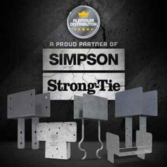 Simpson Strong-Tie ECCQ5-4SDS2.5 END COLUMN CAP 5-1/8″ Beam 4x Post w/SDS Screws