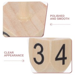 10 Pcs Festive Wooden Top Dreidel Paint Blank Ornaments for Crafting