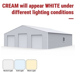 39x39ft Heavy-Duty Steel Barn with 3 Rolling Doors