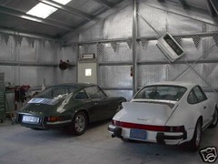 GALVANIZED STEEL INSULATED 3-CAR GARAGE – METAL BUILDING – Shop KIT