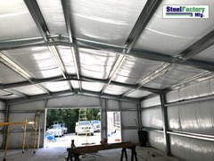 Steel Factory Prefab 20x25x9 Galvanized Metal Storage Garage Steel Building Kit