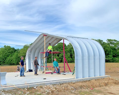 25x24x13 Engineered Steel Building Kit | DuroSPAN Clear-Span Arch System w/ Ends