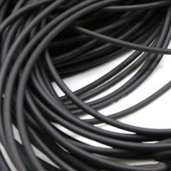 Black Diameter 2mm-15mm O Ring Solid Fluorine Rubber Cord Anti Oil Seal Gasket