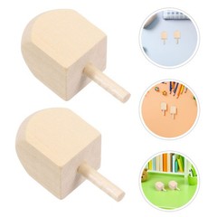 20 Pcs Chanukah Dreidel Wood Craft Wooden Hanukkah Gyro Toys