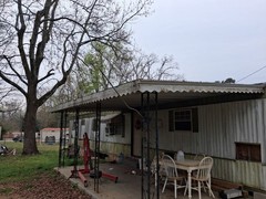 Front porch awning cover.