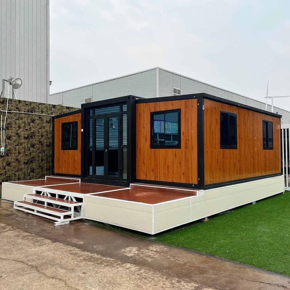 Portable Prefabricated Tiny Home 19Ft X 20Ft, Mobile Expandable Prefab House