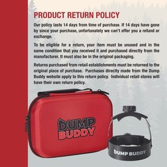 Dump Buddy RV Hose Fastening Device – Camper Sewer 5.75 inches, Black