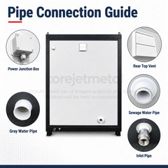 ADA Portable Restroom Handicap Accessible Toilet with Sink Light Vent Fan