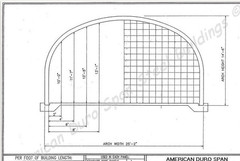 25x44x14 DuroSPAN Steel Clear Span Straight Wall Arch Building Kit Direct