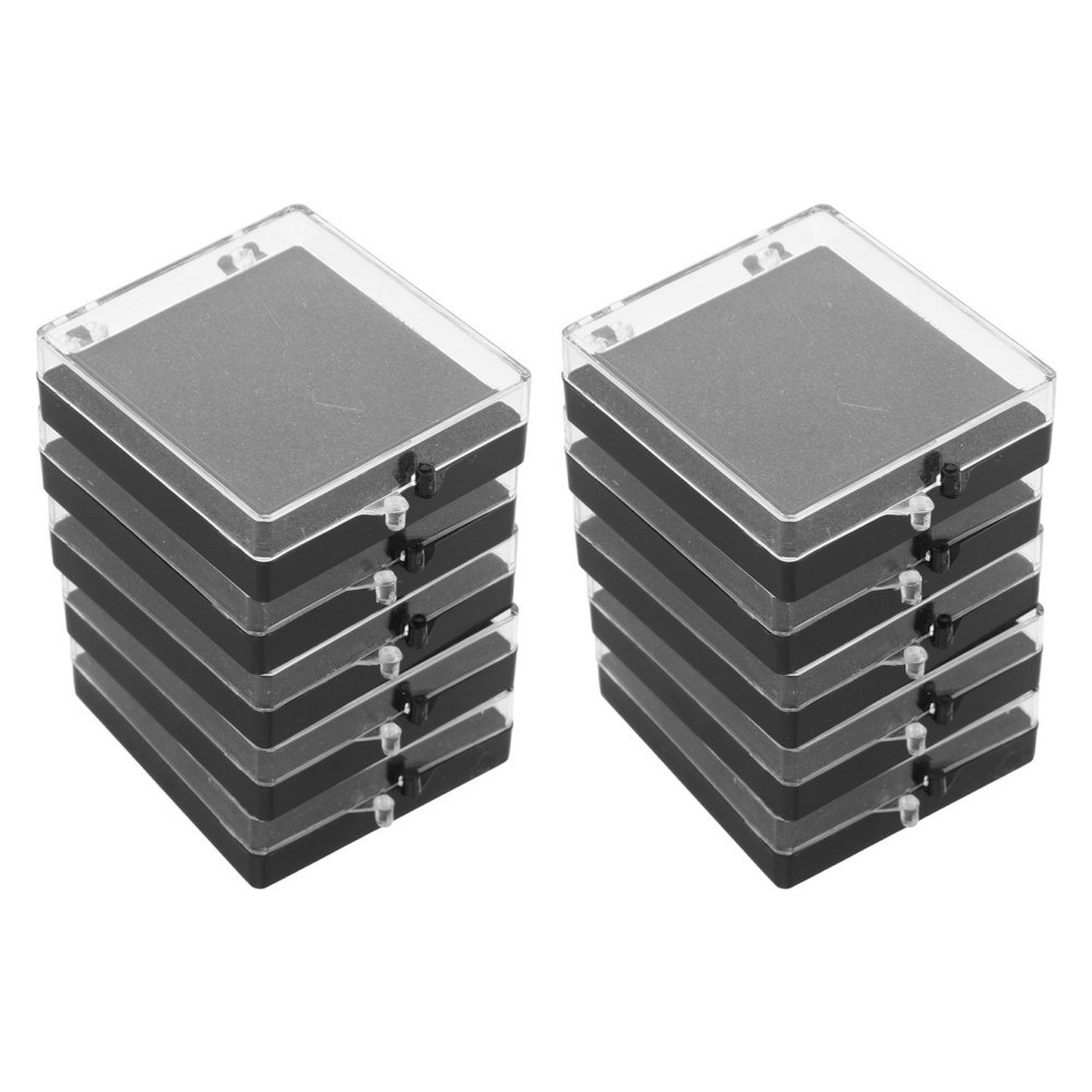 10 Pcs Medal Pin Display Box Badge Storage Case Collection Holder Lapel