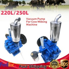 Vacuum Pump Electric Milking Machine 220L 250L/min Sheep Milker Tank Barrel USA