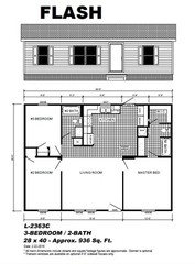 2023 LIVE OAK FLASH DOUBLEWIDE Mobile Home 3BR/2BA 24×36 -Factory Direct-FLORIDA