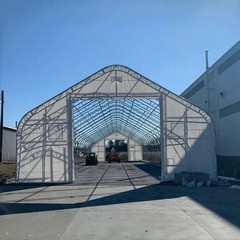 W40’xL80’xH23′ Double Truss Storage Shelter 22OZ PVC Canvas Building Shelter