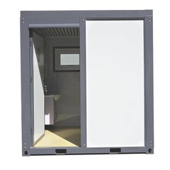 Bastone Private Toilet Portable Toilet with Fan-shaped Door Shower
