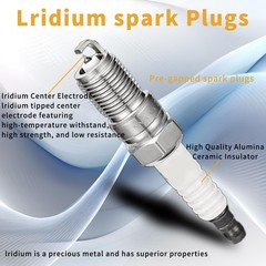 8Pcs DG508 Ignition Coil Pack and SP479 Iridium Spark Plug Compatible with Fo…