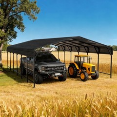 PABIMIA 20×30 FT Heavy-Duty Metal Carport, Outdoor Galvanized Steel Shelter
