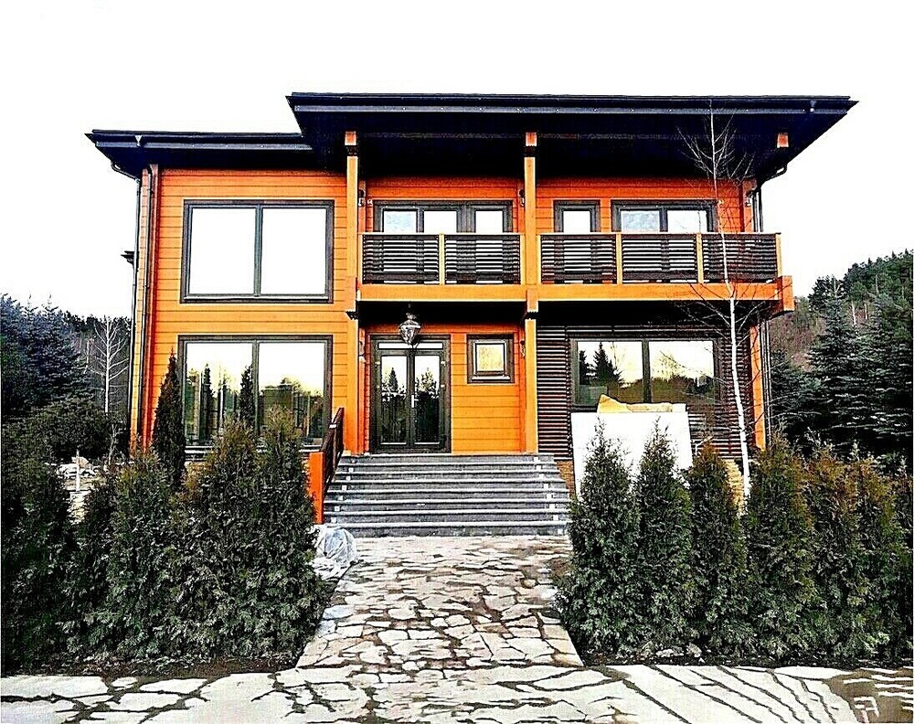 MODERN WOODEN HOUSE KIT #LH-219 ECO FRIENDLY WOOD PREFAB DIY BUILDING CABIN HOME