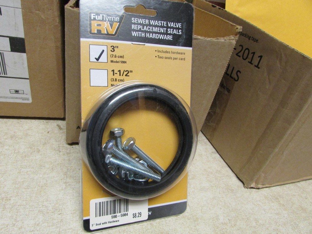 3″ RV Waste Valve Seal Kit 3 Inch Replacement, valterra #T5984 2 Seals